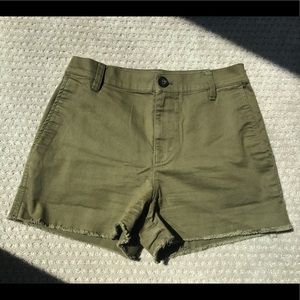 Madewell high-rise chino shorts
